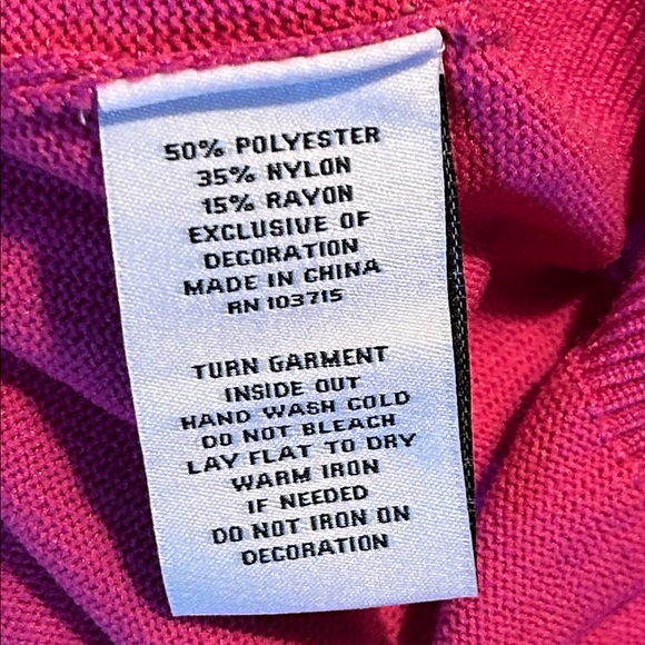 Nanette Lepore Women’s Pink Puff-Sleeve Sweater with Pearl accents - Picture 7 of 7